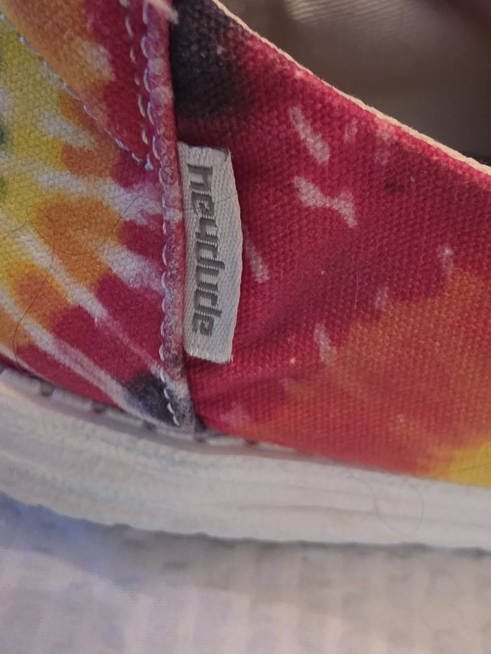 Hey Dude Women's Wendy   Mandala Rainbow Tie Dye pattern Size 8 - Picture 6 of 8
